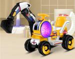 Unisex Children's Electric Toys Excavator Engineering Ride On for Kids 6V4.5AH