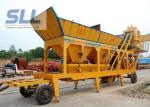 Twin Shaft Mini Mobile Concrete Batching Plant For Construction Machinery