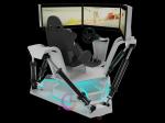 6 Dof 3 Screens 9D VR Racing Car Simulator VR Arcade Equipment CE Certificate
