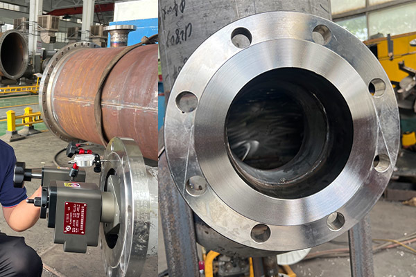 High Precision ID Mount Flange Facer Compact For Pressure Vessel Manufacturing
