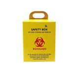 3L Custom printing logo corrugated paper Hospital Disposal Syringe Needle Sharp