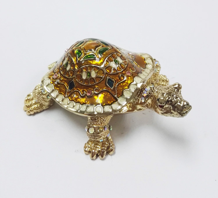 China Manufacturer Turtle Shape Trinket Box Turtle Jewelry Box for Jewelry