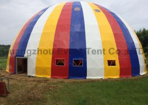 China Hot Dip Galvanized Steel Structure Large Dome Tent Mixed Color For Party Events factory