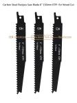 Carbon Steel Recipes Saw Blade 6" 150mm 6TPI for Wood Cut ,Reciprocating,Power