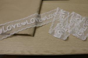 China white Guipure Lace Trim By The Yard Wave Shaped Tulle Lace double edged 7.5CM factory