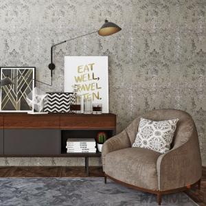 China Fashion Bedroom Plant Fiber Particle Wallpaper China Manufacture factory