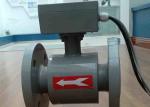 Transit Time Ultrasonic Liquid Flow Meter , Stp / Etp Commercial Water Meter