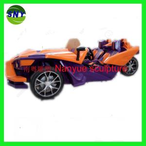 China life-size Hotel mall deco car model artificial statue as decoration statue in shop/ mall /event celebrity activity factory