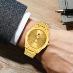 Fashion Stainless Steel Alloy Case 3ATM Automatic Mechanical Watch For Business
