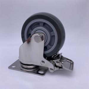 China Lockable Brake SS Caster Wheel 4 Inch For Corrosive Environment factory
