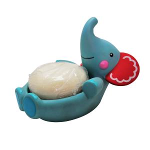 China Frog Shape Soap Dish Soft Vinyl Toys Cute Animal Design Custom 7cm Diameter factory