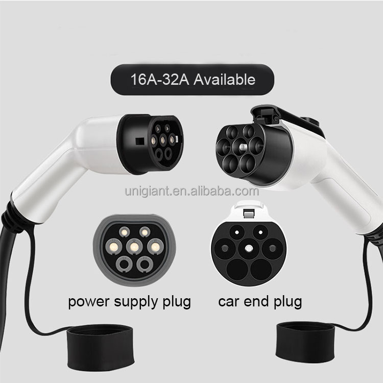 32A Dustproof Extension Cord Cable For Charging Station Of Electric Car EV Charger