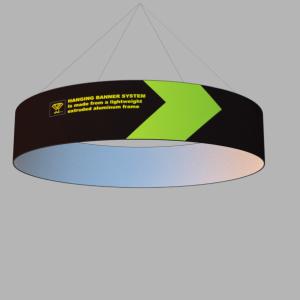China Overhead Circle Pop Up Exhibition Display Ceiling Hanging Banner For Advertising factory