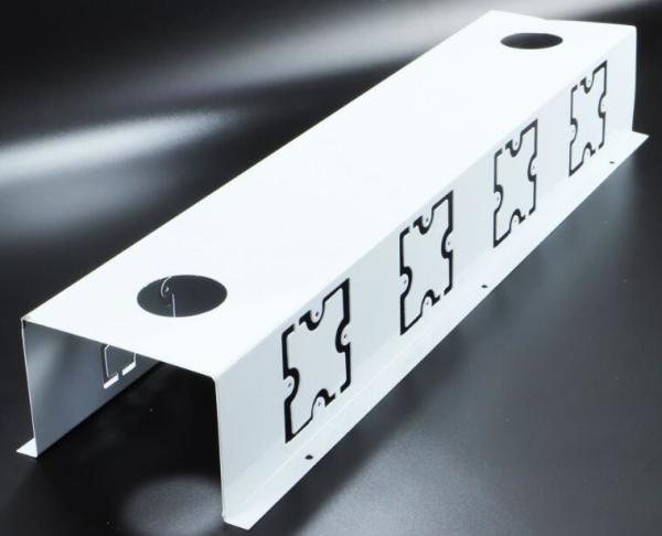 Desk Low Socket Slot Desktop Cable Box / U - Shaped Trunking Cable Slot 86 Panel