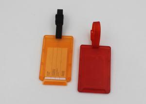 China Double - Sided Custom Plastic Luggage Tags Label Name Or Address CE ROHS factory