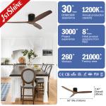 220V 60w Home Decoration Ceiling Fan With Remote Control AC Motor