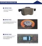 0044205220 Automotive Brake Pads , Rear Brake Pad Set For W164 M273 Gl450