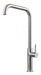 Fancy water tap Bathroom Mixer satin brushed finished single handle basin faucet