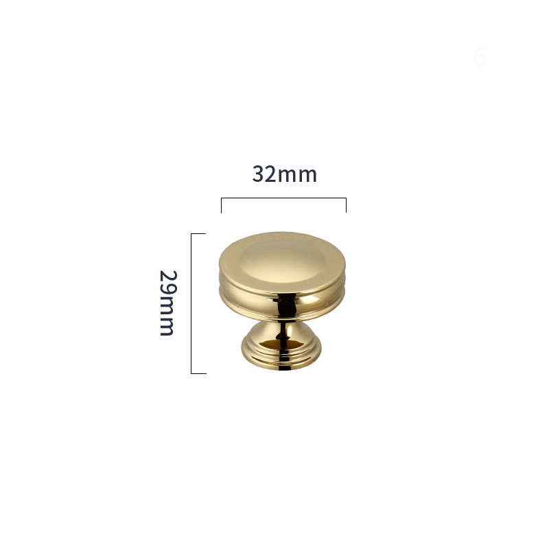 25*25mm Gold Kitchen Hardware Brass Cabinet Pull Handles Cupboard Door Knobs