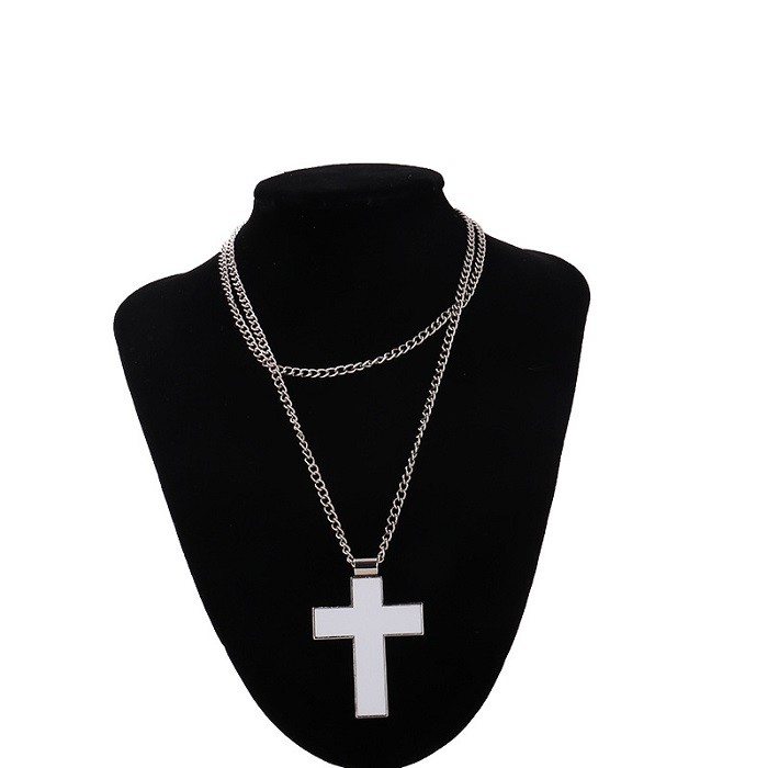 Sublimation Cross Necklace With Aluminum Insert Personalized Sublimation Gifts