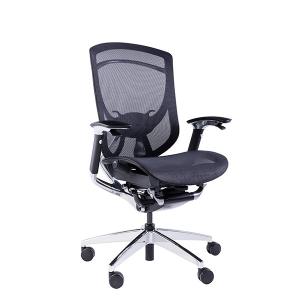 China IFIT Smile Face Black Ergonomic Desk Chair With Lumbar Support Adjustable Ergonomic Office Chair factory