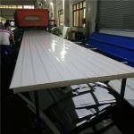 1050-50-0.4mm wide red steel up and 0.35mm greywhite down eps sandwich roof