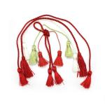 Bicolor elegant fringe tassel trimming for adult graduation cap decoration