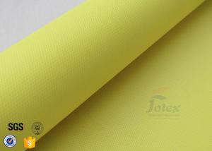 China Yellow Acrylic Coated Fiberglass Fire Blanket 530GSM 0.43MM For Welding factory