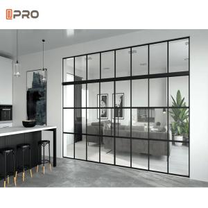 China Customization Modern Office Partitions Room Soundproof Double Glass Wall Aluminium Frame System factory