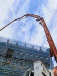 Hydraulic Machining Process Red 56 Meter Concrete Pump Truck Direct Delivery