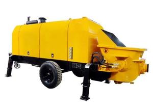 China Diesel Hydraulic Trailer Construction Concrete Pump 420L Oil Tank Capacity factory
