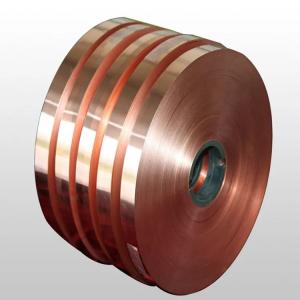 China Customized Brass Heating Copper Coil Strip / Tape C1100 Red 50mm factory
