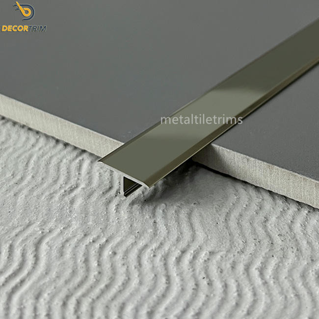 Ceramic Trim Strip T Shaped Transition Strip 17.4mm×7.8mm Aluminium