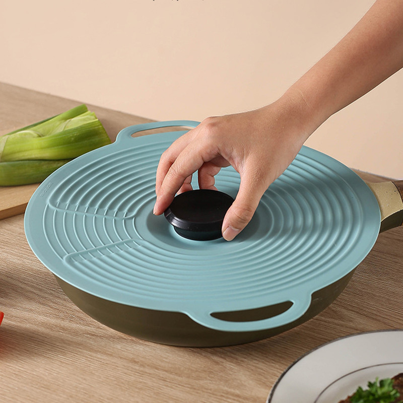 New Style Food Grade Silicone Spill Stopper Lid Silicone Pot Cover Lids