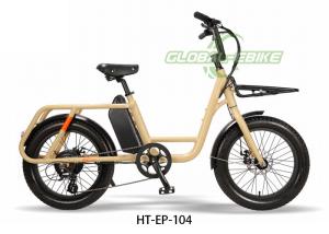 China Aluminum Cargo EBike With 7 Speed Gears , Electric Cargo Bicycle Front Suspension factory