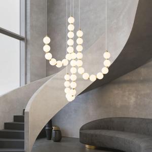 China Custom Acrylic Lampshade Pendant Lamps With H65 All Copper Ceiling Plate factory