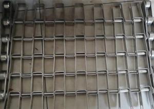 China 304 Grade Stainless Steel Flat Conveyor Wire Mesh Belt With Good Breath Ability For Pastry factory
