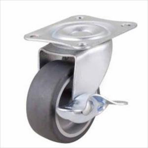 China 2 inch gray TPR rubber caster wheels factory