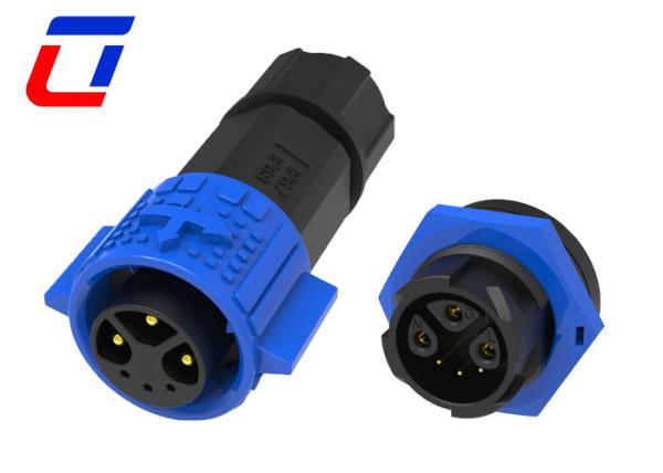 M19 Gold Plated Outdoor Waterproof Connector 3+3 Pin UL IP Rated Cable