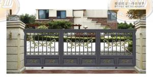 China Custom High Security Steel Villa Entrance Gate Anti Climb Modern Or Classic Styles factory