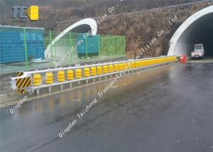 China Removable Rolling Guardrail Barrier Anti Rust , Highway Roller Barrier factory