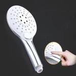 Bathroom Faucet Tap Accessories Push Button Polished Chrome Water Tap Handheld