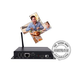 3D Irregular LCD Video Wall Full Screen Media Player Box Splicing Processor