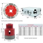 Vacuum Brazed Coring Drilling Hole Saw Set Diamond Crowns Core Drill Bit For