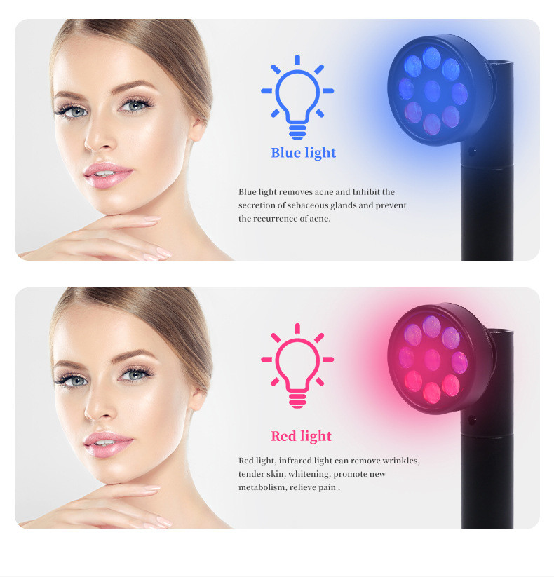 OABES Red Light Therapy 5 in 1 Red Light Infrared Light Blue Light for The Relief of Body Pain, Knees, Ankles, Hands