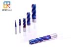 NaNo Blue Coating HRC65 Square Solid Carbide End Mill Cutter 2F/4Flute for