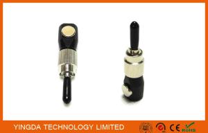 China Diameter 30mm Simplex Bare Fiber Adapter 123 - 127 um , Optic FC / PC Coupler factory