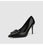 ZM008 929-40 Square Buckle Single Shoes Women 2020 Spring New Women'S Shoes