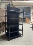 Factory Custom Color Size 93*45*180CM Black Supermarket Shelf Double Side