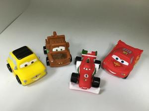China BPA free Vinyl Pullback Racer Cars toy, PVC Cars pull-back vehicle toy factory